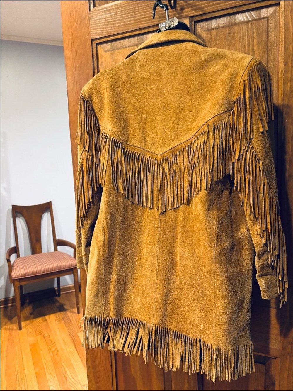 Vintage EXCELLED NEW YORK Leather Fringe Jacket - Picture 5 of 9